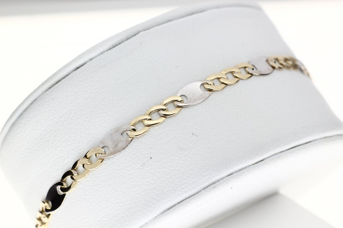 Bi-Color Gold Fantasie Bracelet